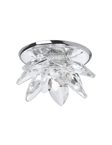 Lampada LED a forma di fiore in cristallo con angioletto