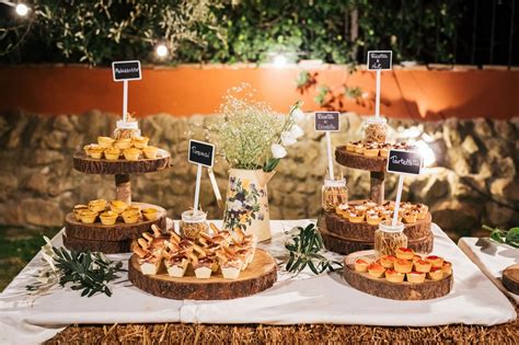 Decorazioni per aperitivo di matrimonio