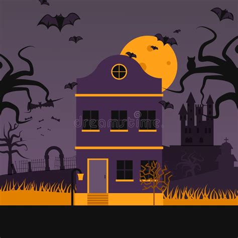 Illustrazione di una casa infestata