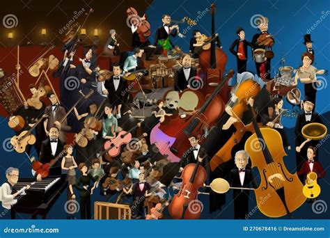 Illustrazione di un'orchestra da camera