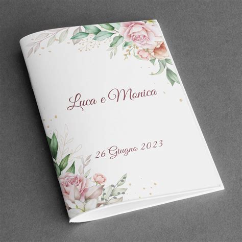 Esempi di copertine di libretti messa matrimonio personalizzate