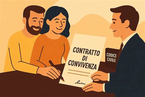 Illustrazione di una coppia che firma un contratto assicurativo per il matrimonio