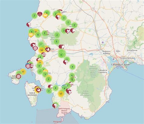 Mappa di Santa Barbara, location del matrimonio