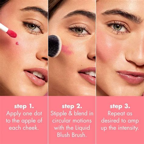 Esempio di applicazione del blush