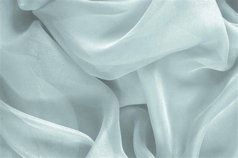 Dettaglio di tessuto in chiffon blu
