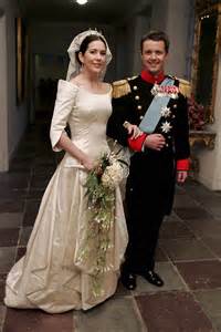 Dettaglio dell'abito da sposa di Mary di Danimarca
