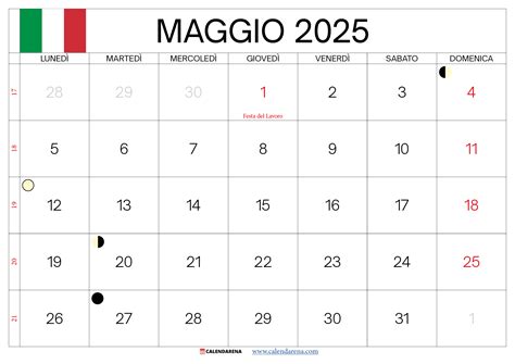 Calendario di Maggio con un accento sul matrimonio