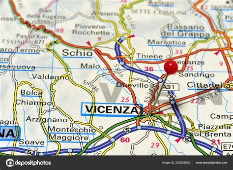 Mappa che evidenzia la posizione di Thiene (VI)