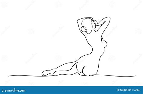 Esempio di adesivo con disegno di donna nuda