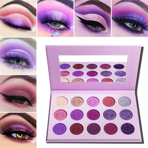 Palette di ombretti viola e lilla