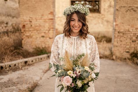 coroncina di fiori per sposa