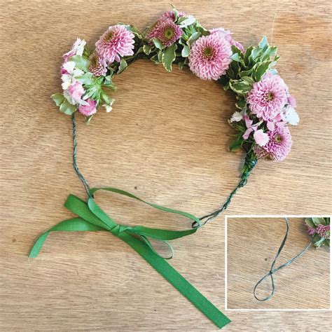 composizione di fiori freschi per coroncina