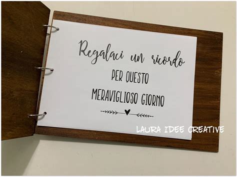 Album Polaroid con dediche per matrimonio