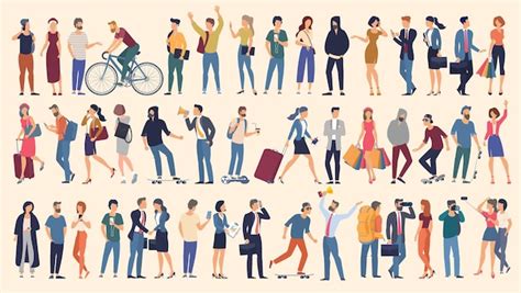immagini di persone che svolgono diverse attività: lavoro d'ufficio, in piedi, sport, viaggio