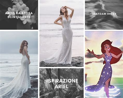 Abito da sposa ispirato ad Ariel