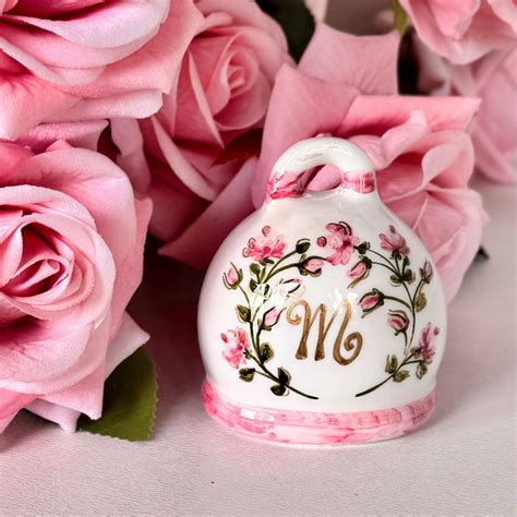 Campanella di Capri artigianale in ceramica con decorazioni floreali