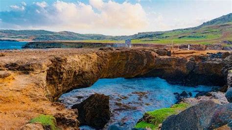 Paesaggio roccioso nel Parco Nazionale Arikok, Aruba