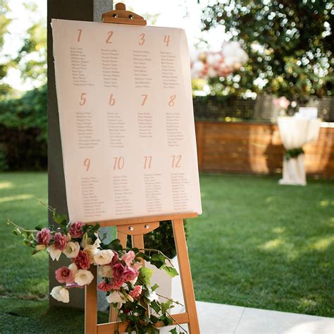 tableau de mariage elegante
