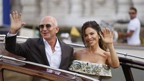 Jeff Bezos e Lauren Sánchez all'Aman Venice