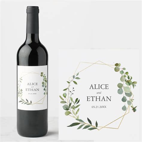 Bottiglie di vino personalizzate con etichette per matrimonio