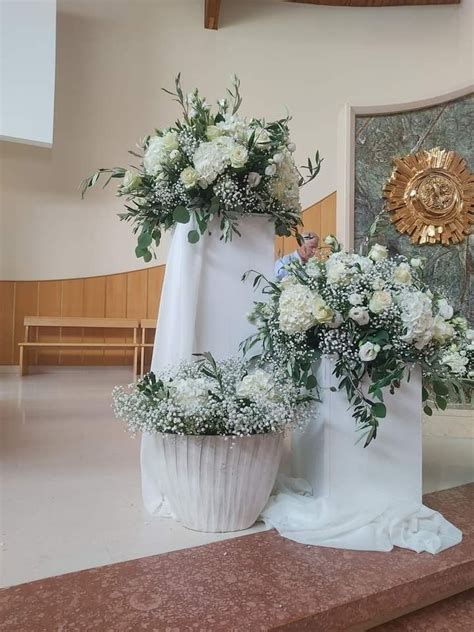 composizione floreale bianca