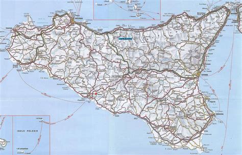 Mappa della Sicilia con evidenziate le città che ospitano fiere sposi
