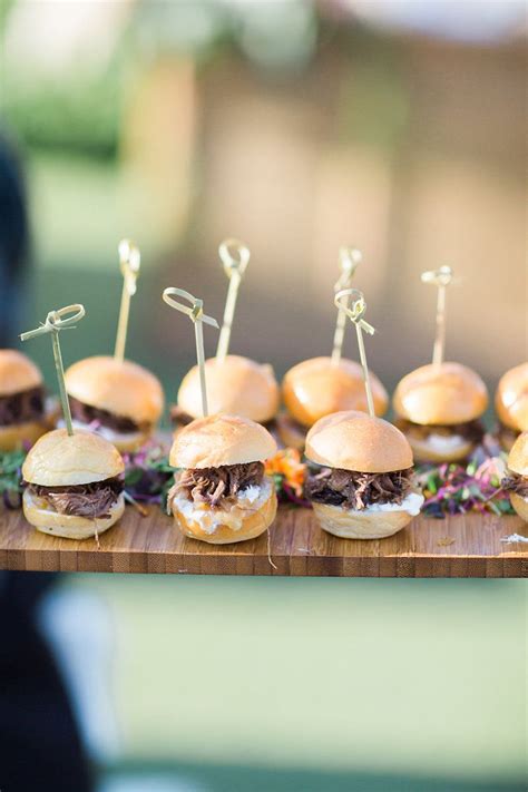 Esempi di finger food per buffet matrimonio