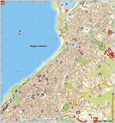 Mappa di Reggio Calabria con evidenziata via Melacrino