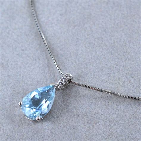 Collana con acquamarina