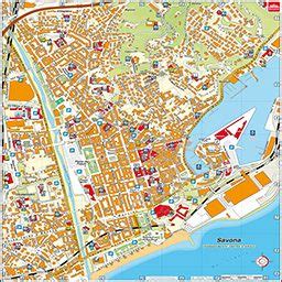 Mappa stradale da Savona a Nizza