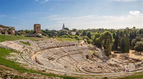 Antico teatro greco a Siracusa, Sicilia