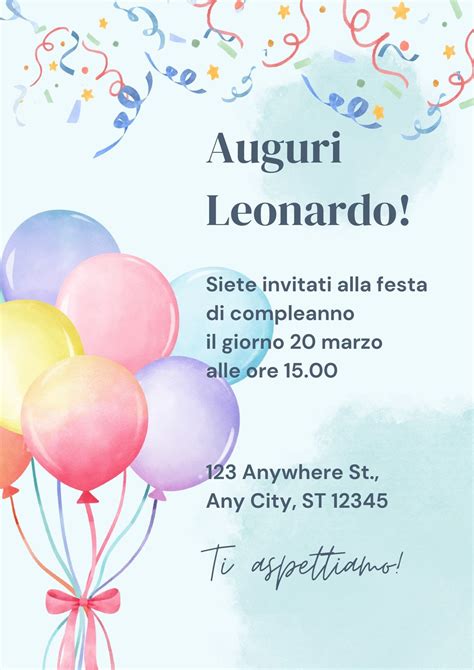 Interfaccia di Canva con template per inviti