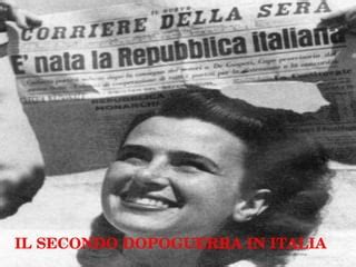 Un'immagine che evoca l'atmosfera del dopoguerra in Italia