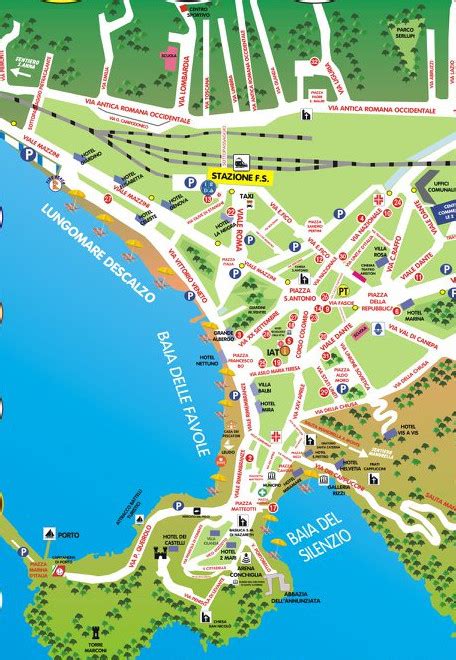 Mappa che mostra la posizione di Sestri Levante e dei comuni vicini