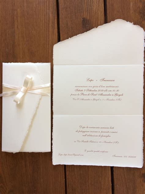 Carta perlata colorata per inviti di matrimonio