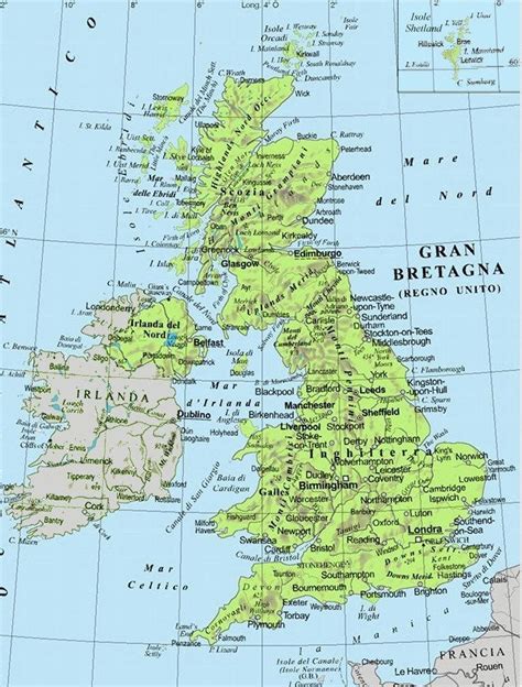 Mappa dell'Inghilterra medievale con York e Lancaster