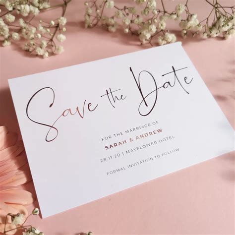 Esempi di design per Save the Dates e inviti di matrimonio
