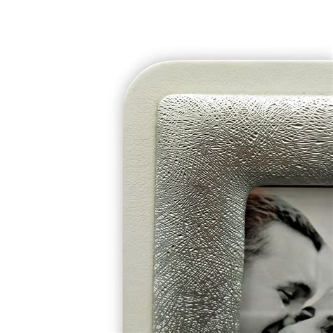 Bomboniera portafoto classica con dettaglio in argento