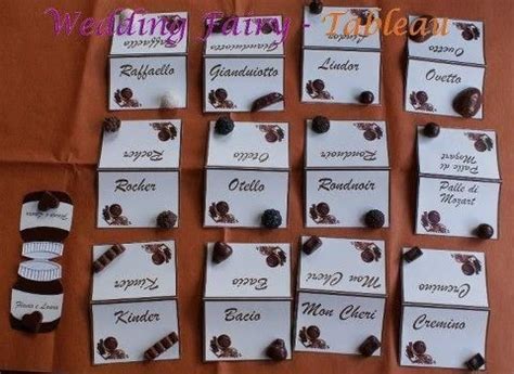 Tableau de mariage a tema cioccolato