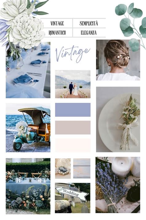 mood board per concept matrimonio