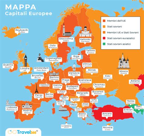 Mappa delle città europee per un weekend di addio al nubilato
