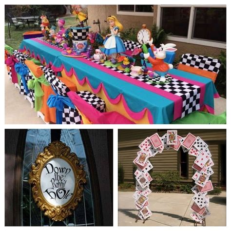 Allestimento a tema Alice nel Paese delle Meraviglie