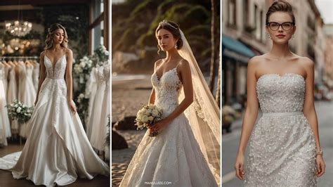Schema dei diversi stili di abiti da sposa