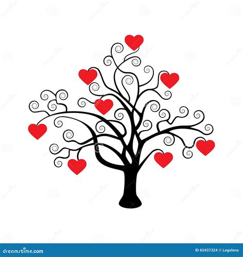 Albero genealogico con cuori