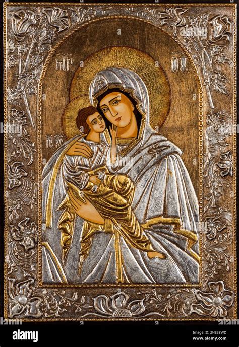 Icona religiosa raffigurante la Vergine Maria e Gesù a Cana