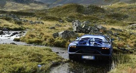 Lamborghini incidentata