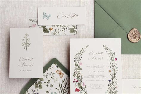 Catalogo partecipazioni di nozze con vari design