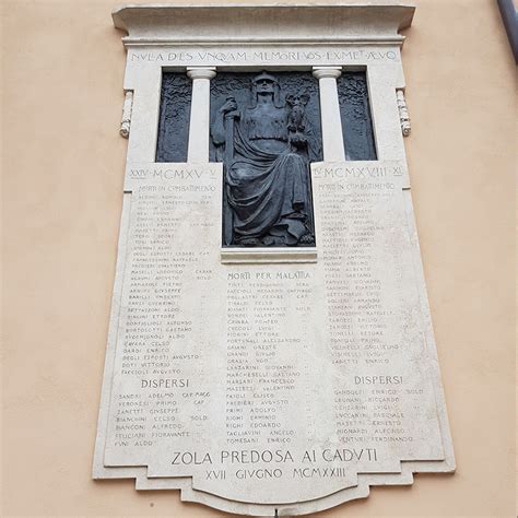 Lapide commemorativa della Prima Guerra Mondiale