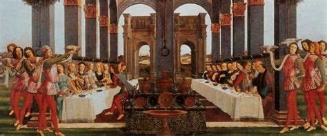 Scenografia di un banchetto rinascimentale